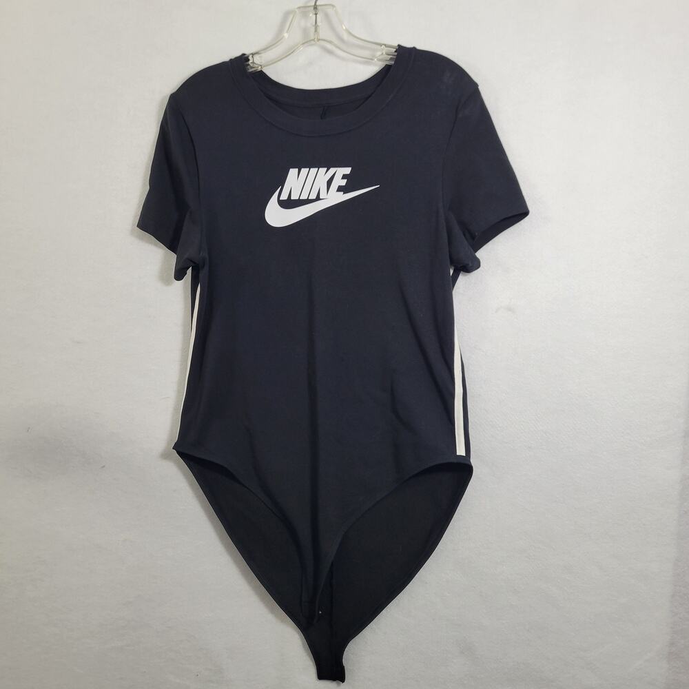 Nike Women's Black Short Sleeve Body Suit Size L 81825-1195 - Picture 9 of 9